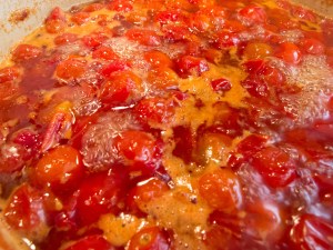 After about an hour.